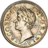 England coin 2 Pence - James II - Maundy Coinage (1686 - 1688) obverse obverse of 2 Pence - James II - Maundy Coinage (1686 - 1688) coin with SP# 3416 from England. Inscription: IACOBVS · II · DEI · GRATIA