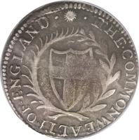 England coin 1/2 Crown - The Commonwealth of England (1649 - 1660) obverse obverse of 1/2 Crown - The Commonwealth of England (1649 - 1660) coin with SP# 3215 from England. Inscription: · THE · COMMONWEALTH · OF · ENGLAND ·
