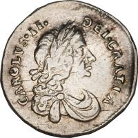 England coin 1 Penny - Charles II - Maundy Coinage (1670 - 1684) obverse obverse of 1 Penny - Charles II - Maundy Coinage (1670 - 1684) coin with SP# 3390 from England. Inscription: CAROLVS · II · DEI · GRATIA