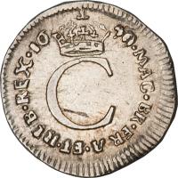 England coin 1 Penny - Charles II - Maundy Coinage (1670 - 1684) reverse reverse of 1 Penny - Charles II - Maundy Coinage (1670 - 1684) coin with SP# 3390 from England. Inscription: · MAC · BR · ER A · ET · HIB · REX · 16 I 70 C