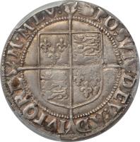 England coin 1 Shilling - Elizabeth I (1601 - 1602) reverse reverse of 1 Shilling - Elizabeth I (1601 - 1602) coin with SP# 2577 from England. Inscription: POSVI.DEV.ADIVTOREM.MED 1 (?)