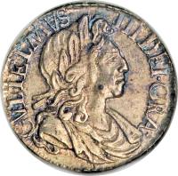 England coin 1 Penny - William III - Maundy Coinage (1698 - 1701) obverse obverse of 1 Penny - William III - Maundy Coinage (1698 - 1701) coin with SP# 3552 from England. Inscription: GVLIELMUS · III DEI · GRA ·
