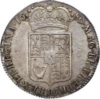 England coin 1/2 Crown - William & Mary (1689 - 1690) reverse reverse of 1/2 Crown - William & Mary (1689 - 1690) coin with SP# 3435 from England.
