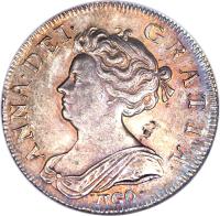 England coin 1 Shilling - Anne (1703 - 1708) obverse obverse of 1 Shilling - Anne (1703 - 1708) coin with SP# 3586 from England. Inscription: ANNA · DEI · GRATIA · VIGO ·