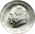 obverse of 20 Mark - Johann Wolfgang von Goethe (1969) coin with KM# 25 from Germany. Inscription: JOHANN WOLFGANG VON GOETHE 1749 - 1832