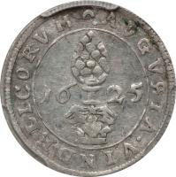 German States coin 1/2 Batzen - Ferdinand II (1623 - 1637) reverse reverse of 1/2 Batzen - Ferdinand II (1623 - 1637) coin with KM# A16 from German States.
