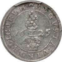 reverse of 1/2 Batzen - Ferdinand II (1623 - 1637) coin with KM# A16 from German States.