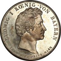 German States coin 1 Conventionsthaler - Ludwig I - Provincial Legislature: Landtag 1834 (1834) obverse obverse of 1 Conventionsthaler - Ludwig I - Provincial Legislature: Landtag 1834 (1834) coin with KM# A765 from German States.