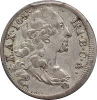 obverse of 12 Kreuzer - Maximilian III Joseph (1747 - 1765) coin with KM# 488 from German States.