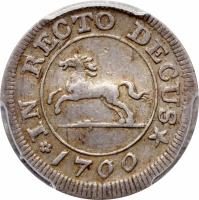 German States coin 4 Mariengroschen - George I (1700 - 1714) reverse reverse of 4 Mariengroschen - George I (1700 - 1714) coin with KM# 33 from German States.