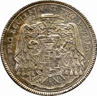 German States coin 1 Conventionsthaler - Franz Conrad (1761) reverse reverse of 1 Conventionsthaler - Franz Conrad (1761) coin with KM# 18 from German States. Inscription: PRO ECCLESIA ET PRO PATRIA.