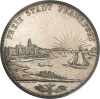 German States coin 2 Thaler / 3 1/2 Gulden (1840 - 1844) obverse obverse of 2 Thaler / 3 1/2 Gulden (1840 - 1844) coin with KM# 326 from German States.