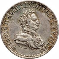 obverse of 1/3 Thaler - Wilhelm II (1822 - 1829) coin with KM# 578 from German States.