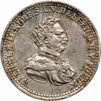 German States coin 1/3 Thaler - Wilhelm II (1822 - 1829) obverse obverse of 1/3 Thaler - Wilhelm II (1822 - 1829) coin with KM# 578 from German States.