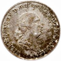 obverse of 1/2 Thaler - Wilhelm IX (1789) coin with KM# 534 from German States.