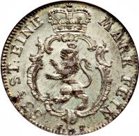 obverse of 1/4 Reichsthaler - Friedrich II (1768 - 1772) coin with KM# 491 from German States.