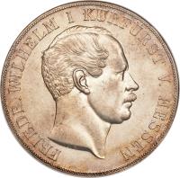 obverse of 2 Thaler - Friedrich Wilhelm I (1851 - 1855) coin with KM# 618 from German States.