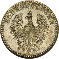 German States coin 6 Kreuzer - Friedrich Wilhelm IV (1852) obverse obverse of 6 Kreuzer - Friedrich Wilhelm IV (1852) coin with KM# 3 from German States. Inscription: HOHENZOLLERN