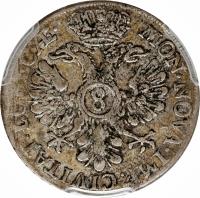 German States coin 8 Schilling - Karl VI / Karl VII / Franz (1731 - 1758) obverse obverse of 8 Schilling - Karl VI / Karl VII / Franz (1731 - 1758) coin with KM# 152 from German States.