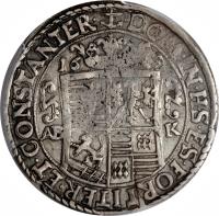 German States coin 1/3 Thaler - Johann Georg (1668 - 1673) reverse reverse of 1/3 Thaler - Johann Georg (1668 - 1673) coin with KM# 67 from German States.