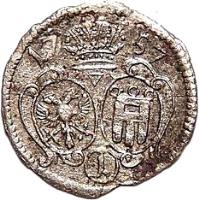 German States coin 1 Kreuzer - Ernst Joseph (1750 - 1758) reverse reverse of 1 Kreuzer - Ernst Joseph (1750 - 1758) coin with KM# 170 from German States.