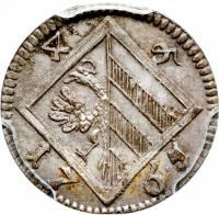 German States coin 4 Pfennig (1764 - 1783) reverse reverse of 4 Pfennig (1764 - 1783) coin with KM# 340 from German States.