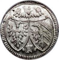 German States coin 1 Kreuzer (1691 - 1732) obverse obverse of 1 Kreuzer (1691 - 1732) coin with KM# 215 from German States.