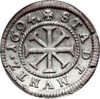 German States coin 1 Kreuzer (1691 - 1732) reverse reverse of 1 Kreuzer (1691 - 1732) coin with KM# 215 from German States.