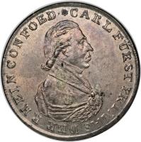 German States coin 1 Conventionsthaler - Karl Theodor (1809) obverse obverse of 1 Conventionsthaler - Karl Theodor (1809) coin with KM# 7 from German States.