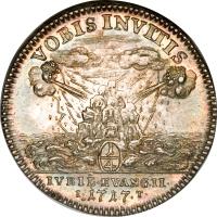 German States coin 1/4 Thaler - Friedrich II - Anniversary of the Restoration (1717) reverse reverse of 1/4 Thaler - Friedrich II - Anniversary of the Restoration (1717) coin with KM# 194 from German States.