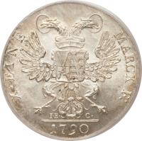 German States coin 1 Conventionsthaler - Friedrich August III (1790) reverse reverse of 1 Conventionsthaler - Friedrich August III (1790) coin with KM# 1023 from German States.