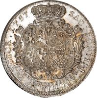 German States coin 1 Conventionsthaler - Friedrich August II (1757) reverse reverse of 1 Conventionsthaler - Friedrich August II (1757) coin with KM# 934 from German States.
