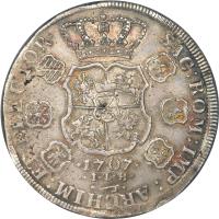German States coin 1 Thaler - Friedrich August I (1706 - 1707) reverse reverse of 1 Thaler - Friedrich August I (1706 - 1707) coin with KM# 750 from German States.