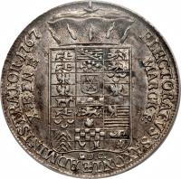 German States coin 1 Conventionsthaler - Xavier (1764 - 1768) reverse reverse of 1 Conventionsthaler - Xavier (1764 - 1768) coin with KM# 976 from German States.