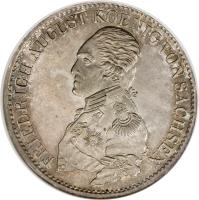 German States coin 1 Conventionsthaler - Friedrich August I/III (1817 - 1821) obverse obverse of 1 Conventionsthaler - Friedrich August I/III (1817 - 1821) coin with KM# 1077 from German States.