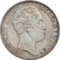 German States coin 1 Conventionsthaler - Friedrich August II (1836 - 1837) obverse obverse of 1 Conventionsthaler - Friedrich August II (1836 - 1837) coin with KM# 1141 from German States.