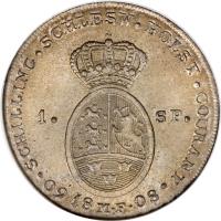 German States coin 1 Speciedaler - Christian VII (1787 - 1808) reverse reverse of 1 Speciedaler - Christian VII (1787 - 1808) coin with KM# 138 from German States.