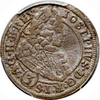 German States coin 3 Kreuzer - Josef I (1705 - 1711) obverse obverse of 3 Kreuzer - Josef I (1705 - 1711) coin with KM# 690 from German States.