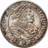 German States coin 6 Kreuzer - Leopold I (1672 - 1693) obverse obverse of 6 Kreuzer - Leopold I (1672 - 1693) coin with KM# 507 from German States.