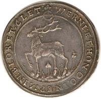 German States coin 1 Thaler - Wolfgang Georg (1624 - 1626) reverse reverse of 1 Thaler - Wolfgang Georg (1624 - 1626) coin with KM# 52 from German States.