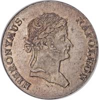 German States coin 1 Conventionsthaler - Jerome Napoleon (1811 - 1813) obverse obverse of 1 Conventionsthaler - Jerome Napoleon (1811 - 1813) coin with KM# 118 from German States. Inscription: HIERONYMUS NAPOLEON