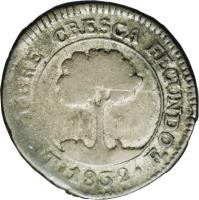 reverse of 1 Real - Provisional Coinage (1832 - 1839) coin with KM# 18 from Honduras.