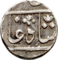 obverse of 1/2 Rupee - Shah Alam II (1825 - 1831) coin with KM# 217 from India.