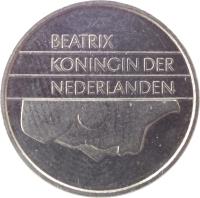 Netherlands coin 10 Cents - Beatrix (1982 - 2001) obverse obverse of 10 Cents - Beatrix (1982 - 2001) coin with KM# 203 from Netherlands. Inscription: BEATRIX KONINGIN DER NEDERLANDEN