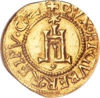Italian States coin 1 Scudo - Conrad I (1541) reverse reverse of 1 Scudo - Conrad I (1541) coin with FR# 412 from Italian States. Inscription: + DVX · ET · GVBER · REIPV · GEN