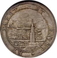 Italian States coin 1 Tollero - Cosimo III (1670 - 1705) reverse reverse of 1 Tollero - Cosimo III (1670 - 1705) coin with KM# 16 from Italian States. Inscription: ET PATET ET FAVET