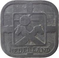 Netherlands coin 5 Cents - Wilhelmina - German Occupation (1941 - 1943) obverse obverse of 5 Cents - Wilhelmina - German Occupation (1941 - 1943) coin with KM# 172 from Netherlands. Inscription: NEDERLAND