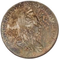 obverse of 1 Scudo - Maria Theresa (1778 - 1780) coin with KM# 192 from Italian States.