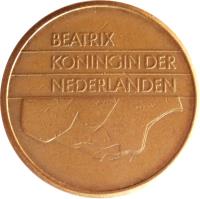 Netherlands coin 5 Gulden - Beatrix (1987 - 2001) obverse obverse of 5 Gulden - Beatrix (1987 - 2001) coin with KM# 210 from Netherlands. Inscription: BEATRIX KONINGIN DER NEDERLANDEN