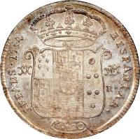 Italian States coin 120 Grana - Carlos III (1750 - 1754) reverse reverse of 120 Grana - Carlos III (1750 - 1754) coin with KM# 162 from Italian States.